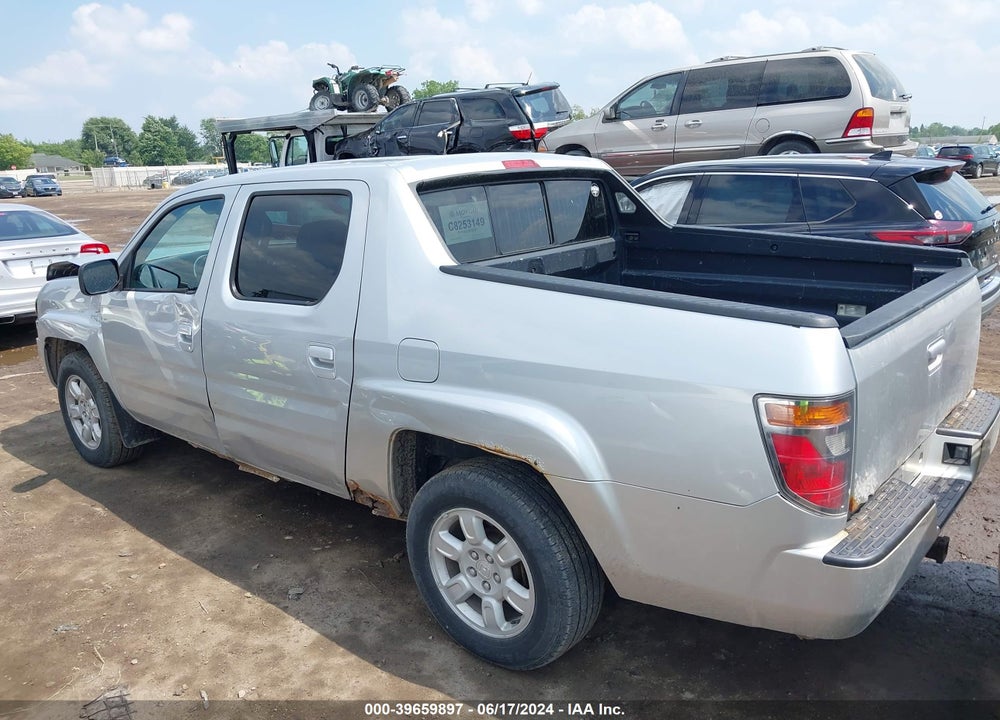 2008 HONDA RIDGELINE RTX VIN: 2HJYK16338H525500