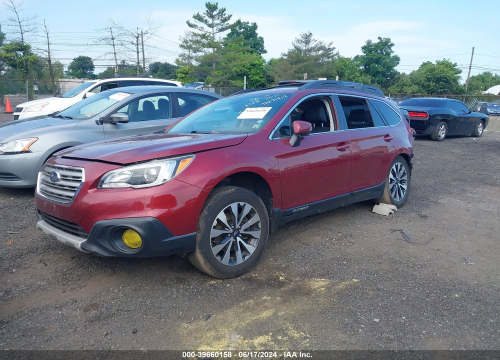 2016 SUBARU OUTBACK 2.5I LIMITED VIN: 4S4BSBNC1G3287998