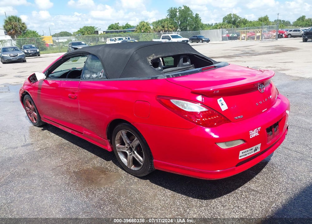 2007 TOYOTA CAMRY SOLARA SPORT VIN: 4T1FA38P57U114164