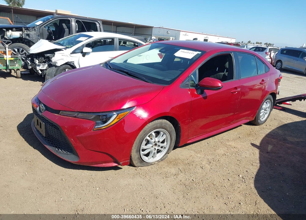 2022 TOYOTA COROLLA HYBRID LE VIN: JTDEAMDE8NJ048590