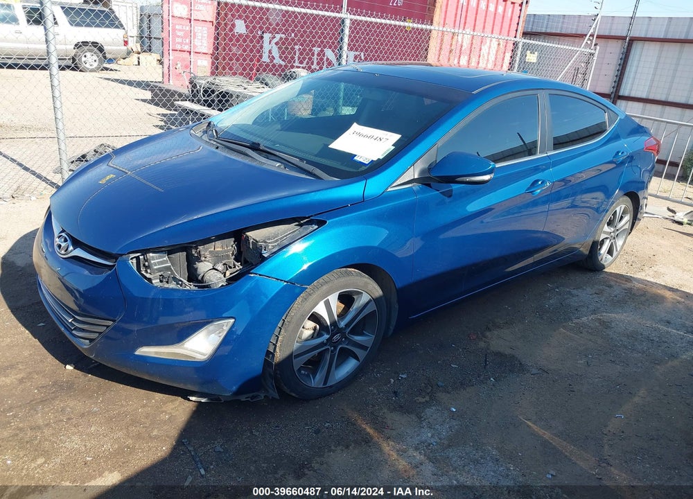 2014 HYUNDAI ELANTRA SPORT VIN: KMHDH4AH9EU044564