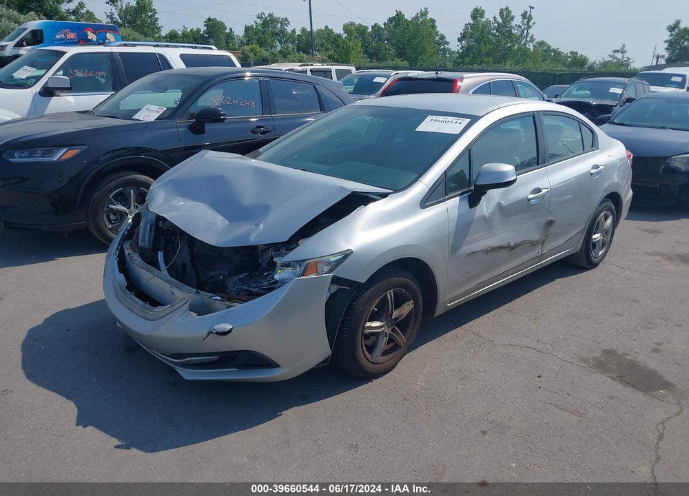 2013 HONDA CIVIC LX VIN: 19XFB2F56DE086883