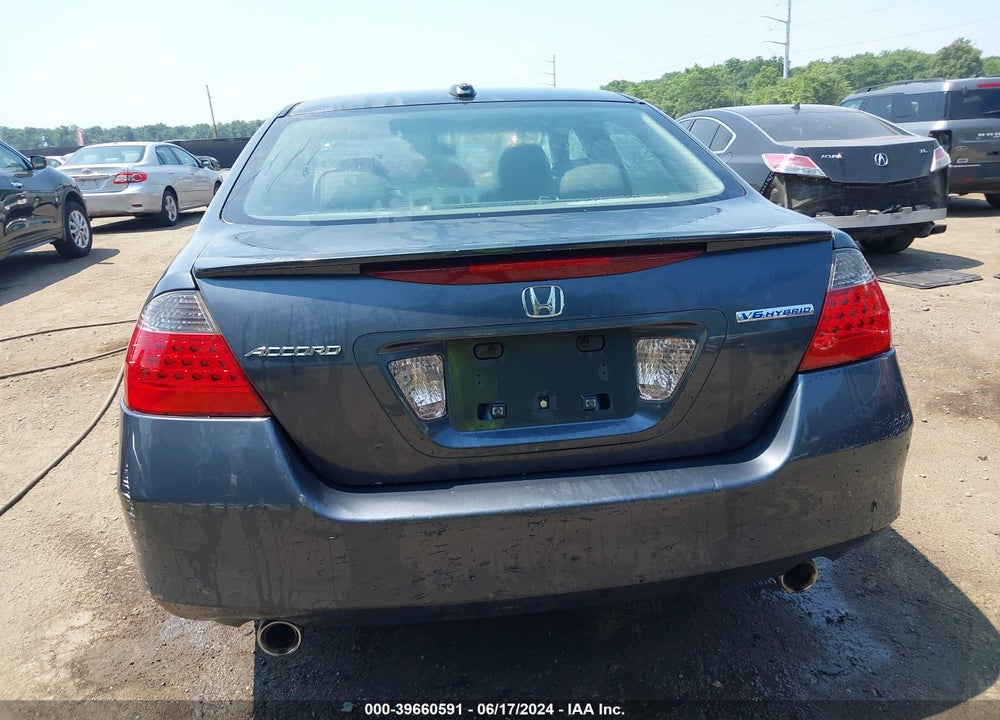 2007 HONDA ACCORD HYBRID VIN: JHMCN36427C001300
