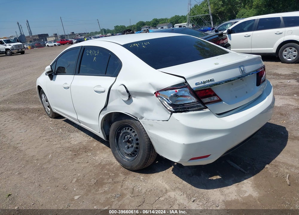 2015 HONDA CIVIC LX VIN: 19XFB2F50FE291764