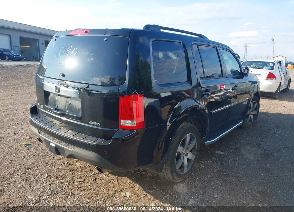 2012 HONDA PILOT TOURING VIN: 5FNYF4H91CB066977