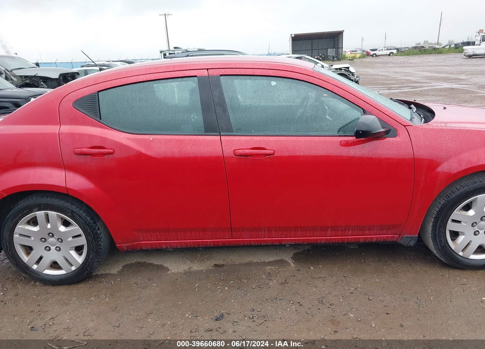 2013 DODGE AVENGER SE VIN: 1C3CDZAB0DN638543