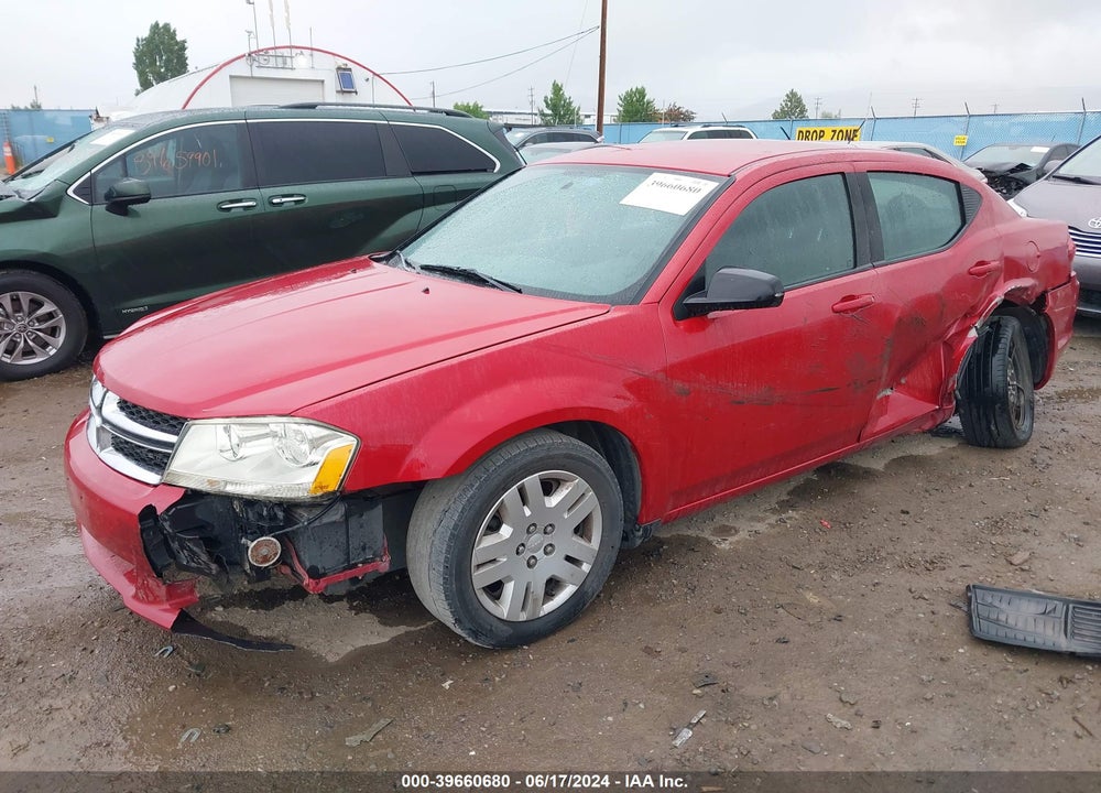 2013 DODGE AVENGER SE VIN: 1C3CDZAB0DN638543
