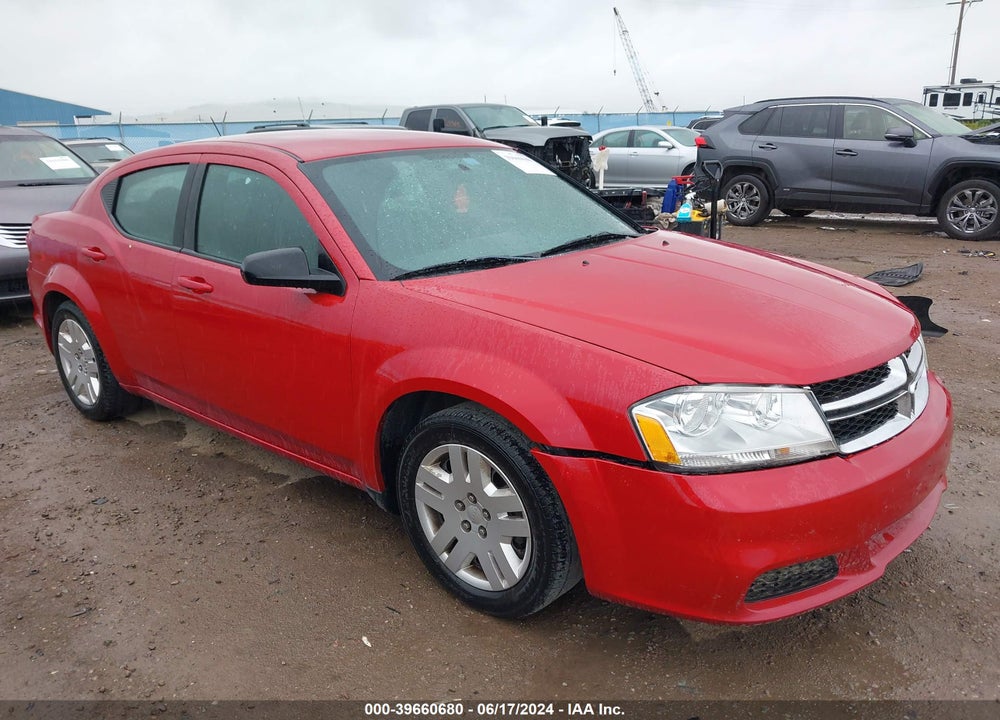 2013 DODGE AVENGER SE VIN: 1C3CDZAB0DN638543
