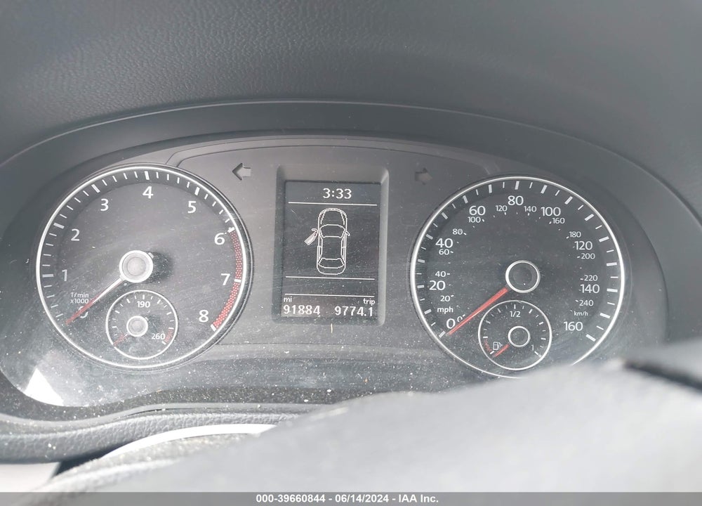 2013 VOLKSWAGEN PASSAT 2.5L SE VIN: 1VWBP7A38DC092014