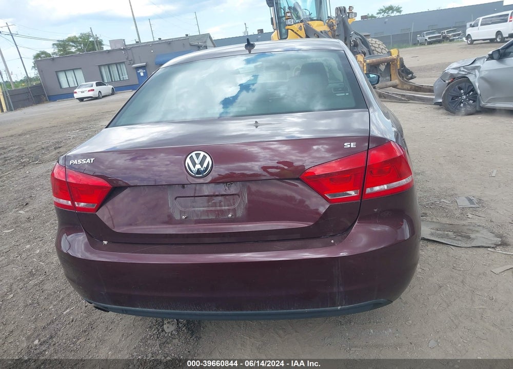 2013 VOLKSWAGEN PASSAT 2.5L SE VIN: 1VWBP7A38DC092014