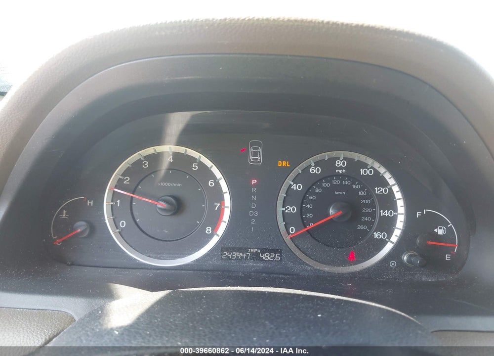 2009 HONDA ACCORD 2.4 LX VIN: 1HGCP26339A130840
