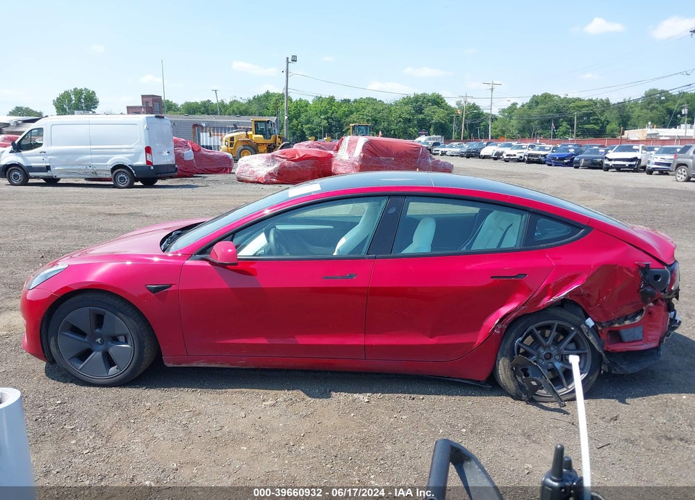 2022 TESLA MODEL 3 LONG RANGE DUAL MOTOR ALL-WHEEL DRIVE VIN: 5YJ3E1EB8NF231221