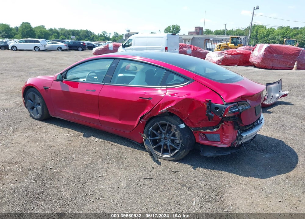 2022 TESLA MODEL 3 LONG RANGE DUAL MOTOR ALL-WHEEL DRIVE VIN: 5YJ3E1EB8NF231221