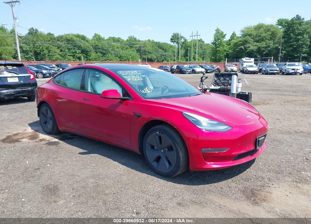 2022 TESLA MODEL 3 LONG RANGE DUAL MOTOR ALL-WHEEL DRIVE VIN: 5YJ3E1EB8NF231221