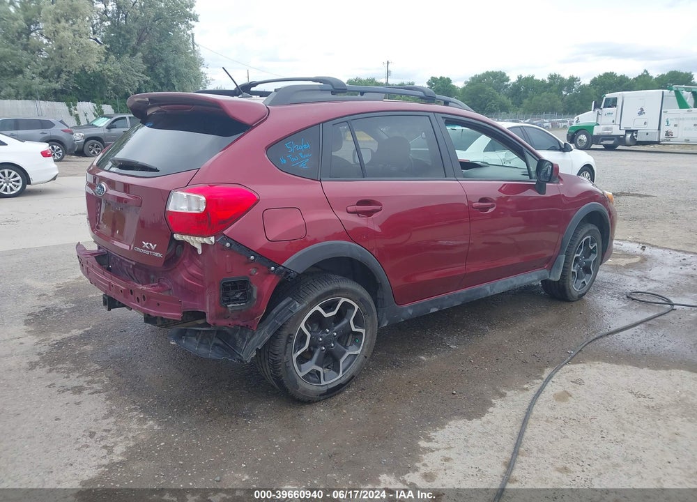 2014 SUBARU XV CROSSTREK 2.0I LIMITED VIN: JF2GPAGC7E8292014