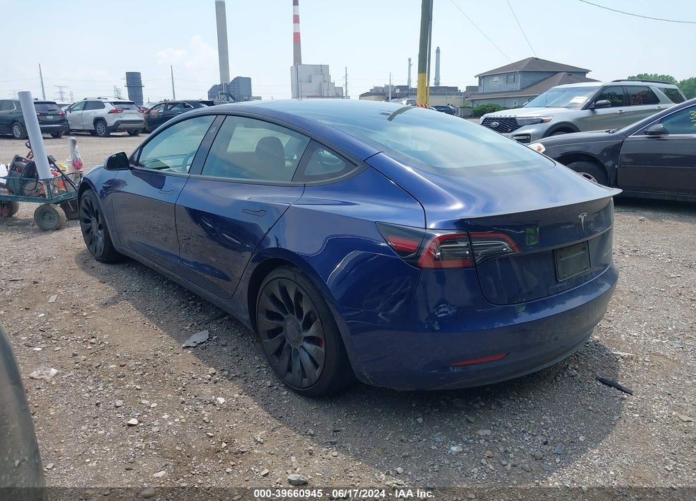 2023 TESLA MODEL 3 PERFORMANCE DUAL MOTOR ALL-WHEEL DRIVE VIN: 5YJ3E1EC6PF479270