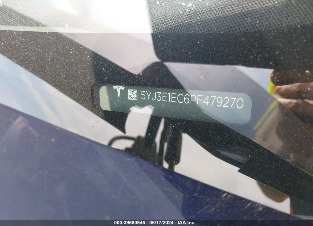 2023 TESLA MODEL 3 PERFORMANCE DUAL MOTOR ALL-WHEEL DRIVE VIN: 5YJ3E1EC6PF479270