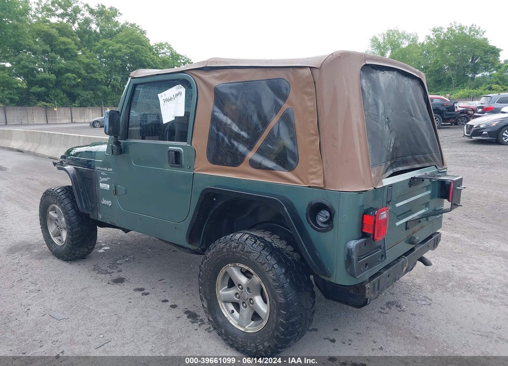 1999 JEEP WRANGLER SPORT VIN: 1J4FY19S8XP481267