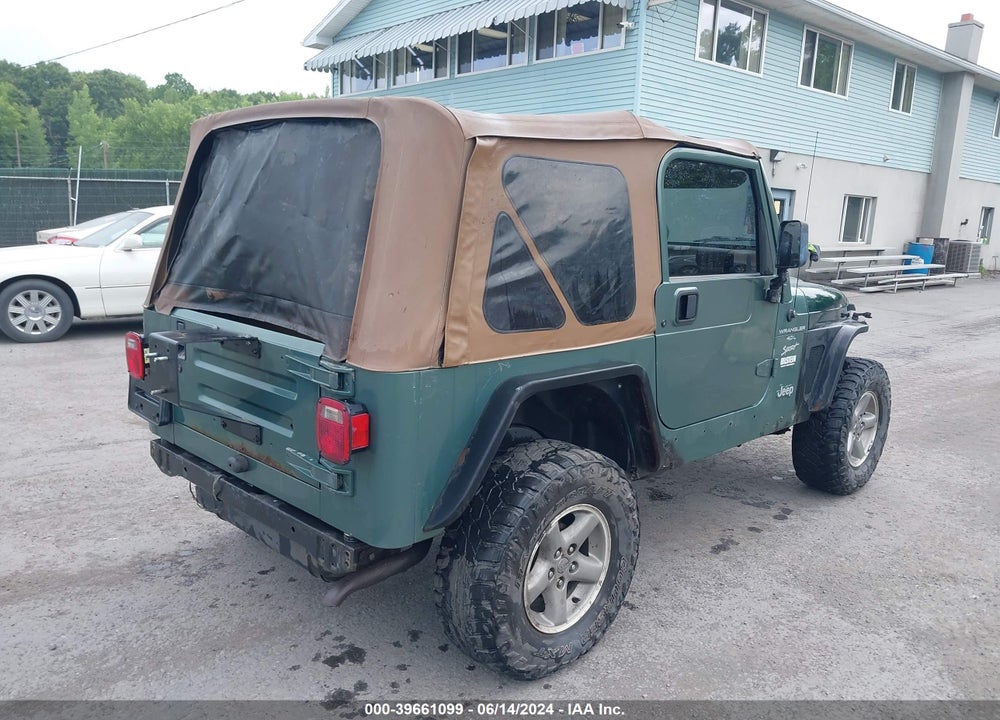 1999 JEEP WRANGLER SPORT VIN: 1J4FY19S8XP481267
