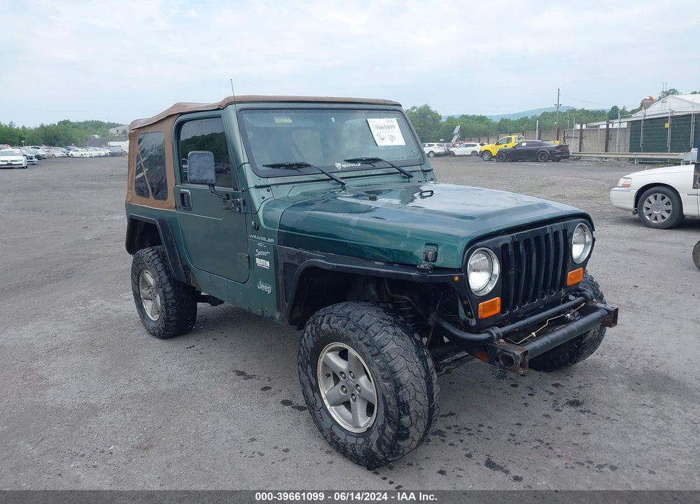 1999 JEEP WRANGLER SPORT VIN: 1J4FY19S8XP481267