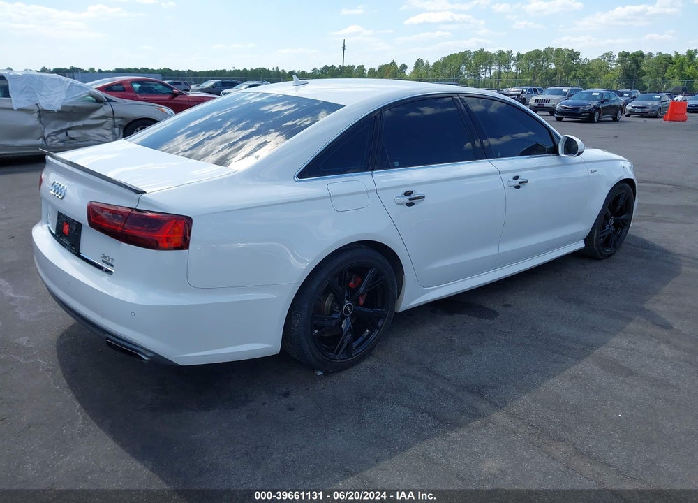2016 AUDI A6 3.0T PREMIUM PLUS VIN: WAUFGAFC0GN076647
