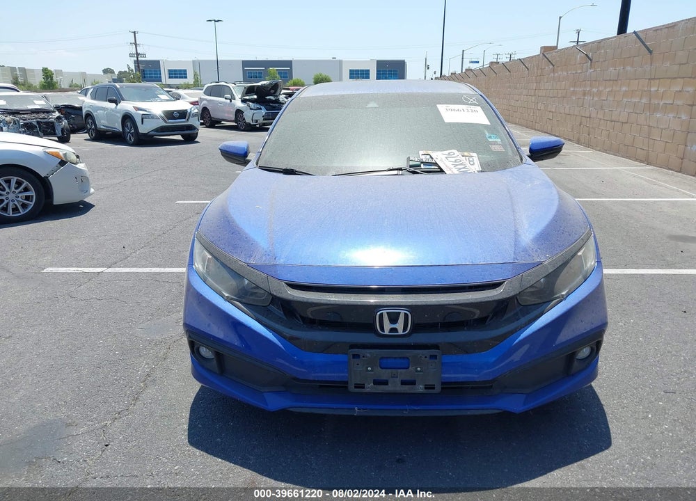 2019 HONDA CIVIC SPORT VIN: 2HGFC2F85KH578749