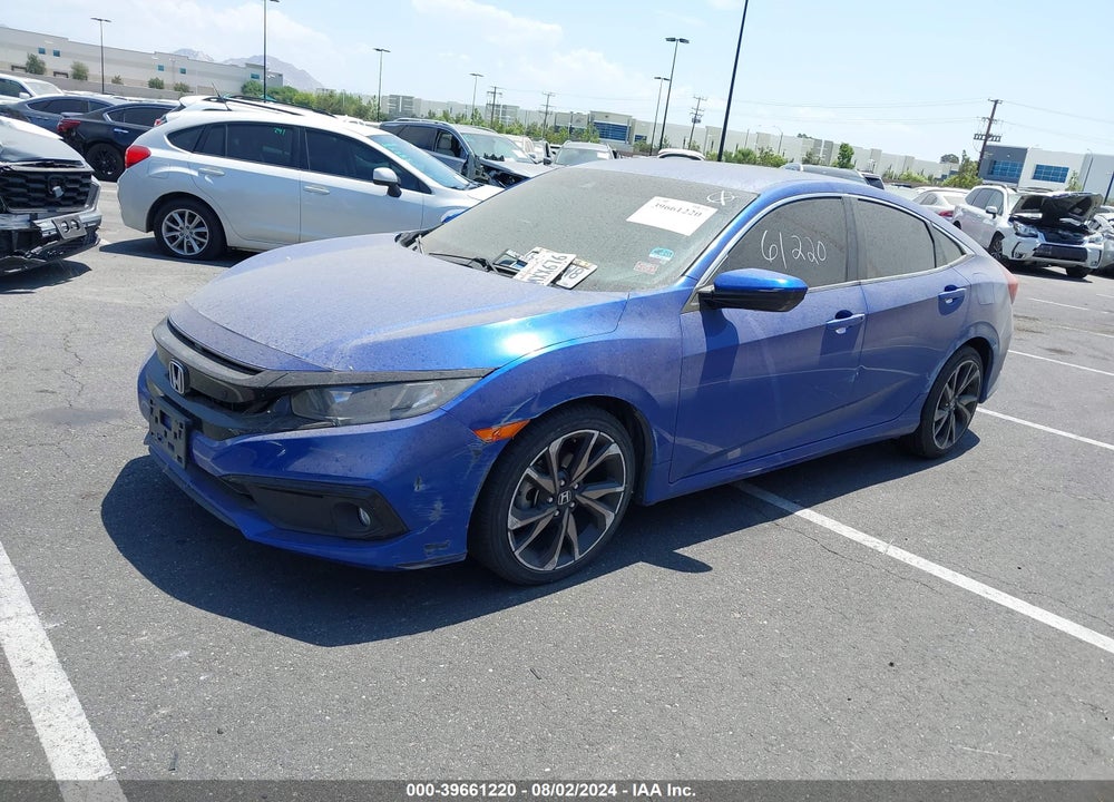 2019 HONDA CIVIC SPORT VIN: 2HGFC2F85KH578749