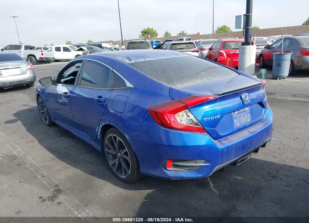2019 HONDA CIVIC SPORT VIN: 2HGFC2F85KH578749