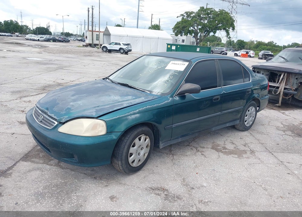 2000 HONDA CIVIC LX VIN: 2HGEJ6577YH586426