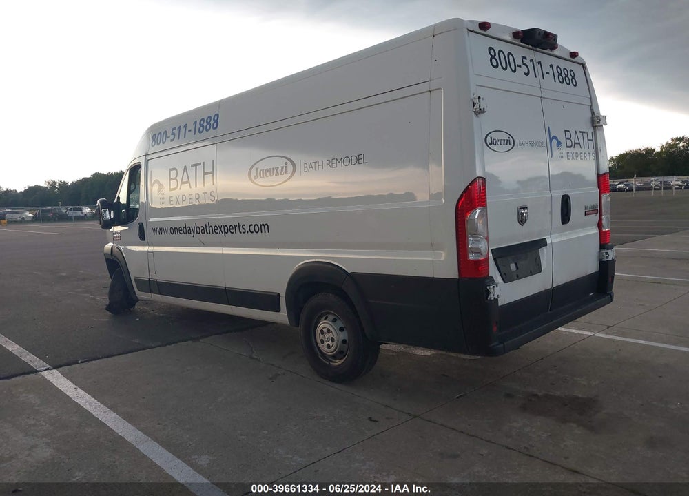 2022 RAM PROMASTER 3500 CARGO VAN HIGH ROOF 159 WB EXT VIN: 3C6MRVJGXNE127764