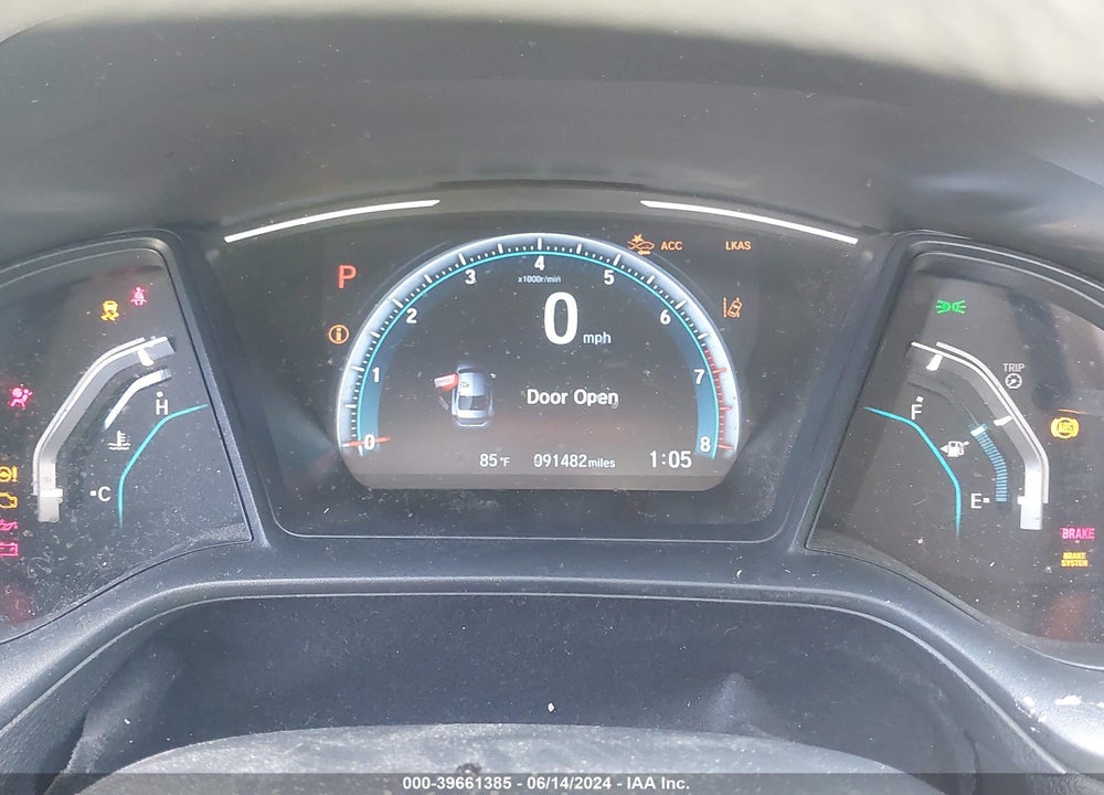 2019 HONDA CIVIC LX VIN: 2HGFC2F66KH508708