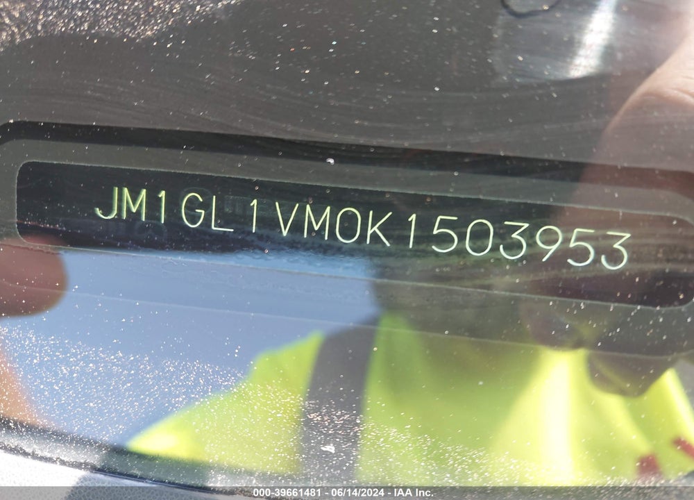 2019 MAZDA 6 TOURING VIN: JM1GL1VM0K1503953