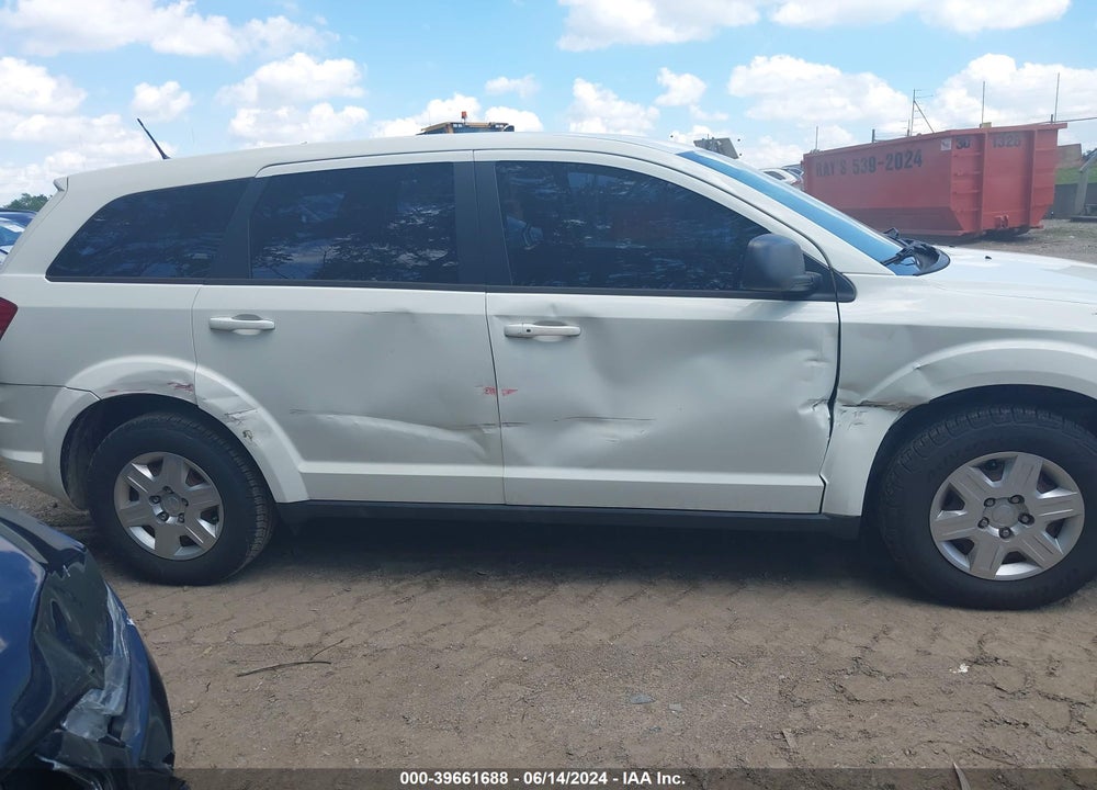 2012 DODGE JOURNEY SE/AVP VIN: 3C4PDCABXCT203716