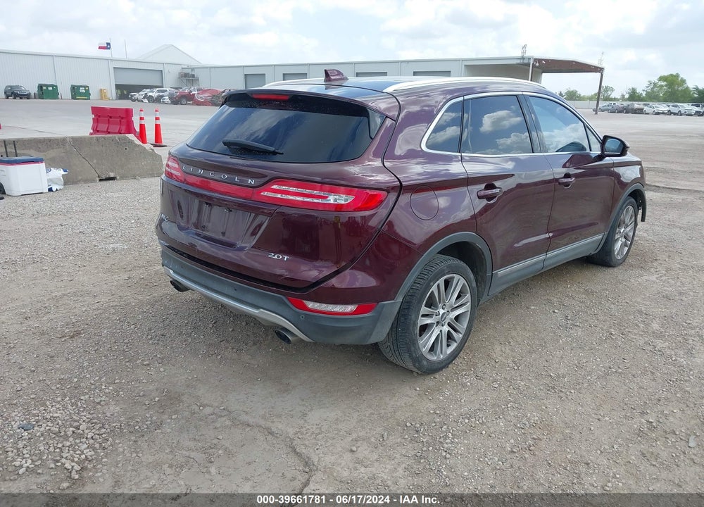 2017 LINCOLN MKC RESERVE VIN: 5LMCJ3C95HUL07859