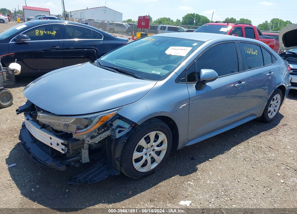 2022 TOYOTA COROLLA LE VIN: 5YFEPMAE6NP290132