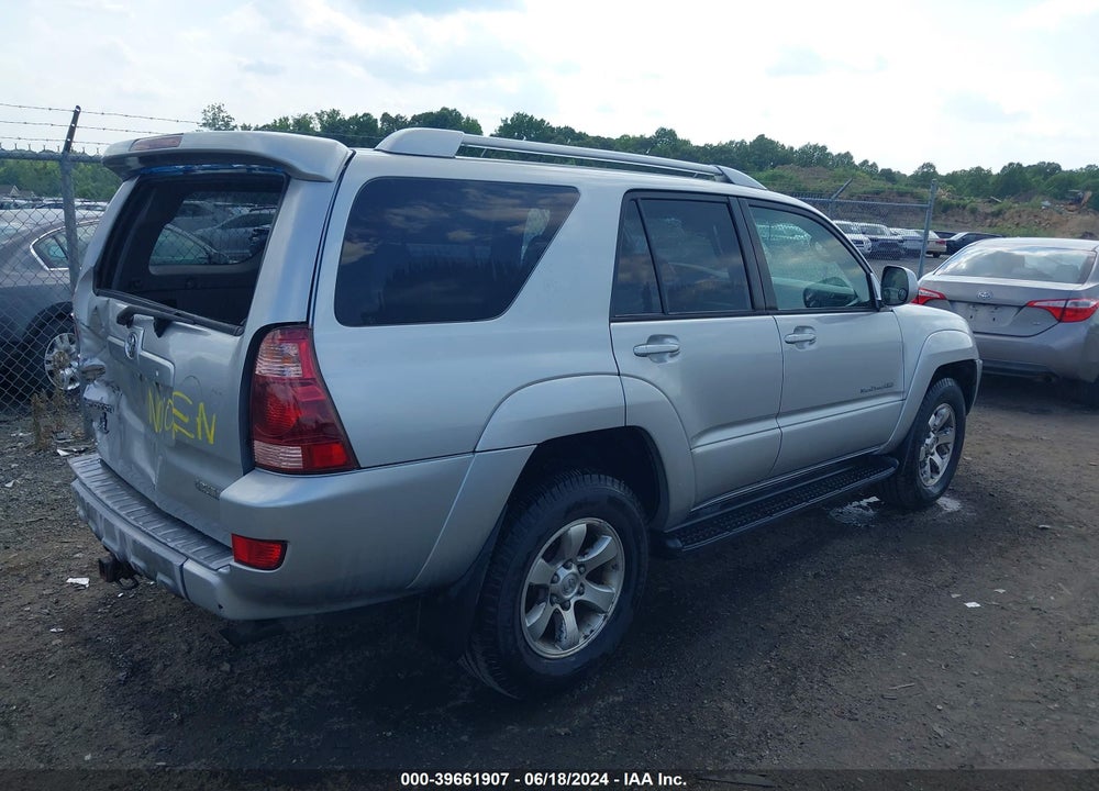 2004 TOYOTA 4RUNNER SR5 SPORT V6 VIN: JTEBU14R548016550