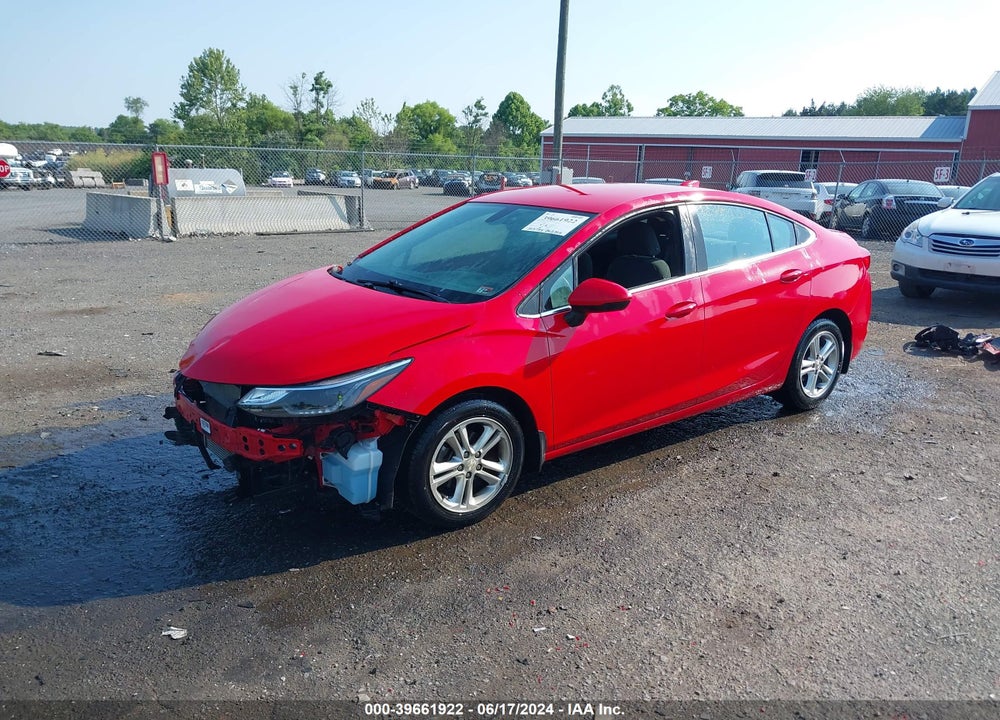 2016 CHEVROLET CRUZE LT AUTO VIN: 1G1BE5SM5G7242879