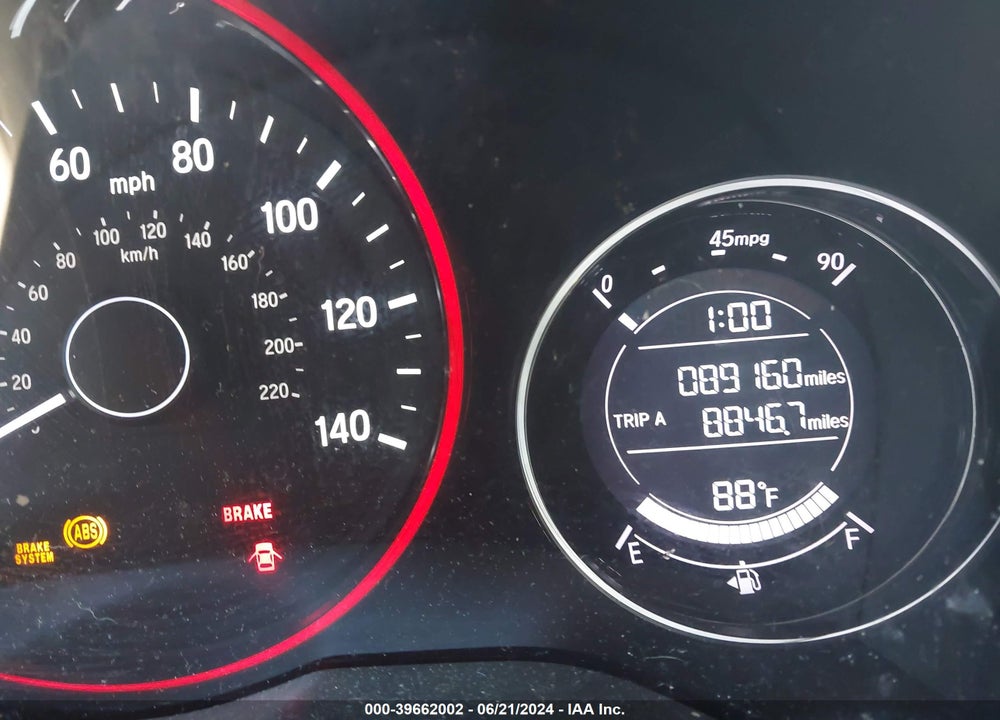 2019 HONDA HR-V SPORT VIN: 3CZRU5H14KM728680