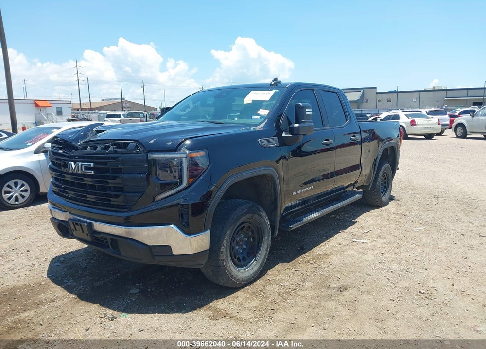 2022 GMC SIERRA 1500 4WD DOUBLE CAB STANDARD BOX PRO VIN: 1GTRUAEK0NZ505938