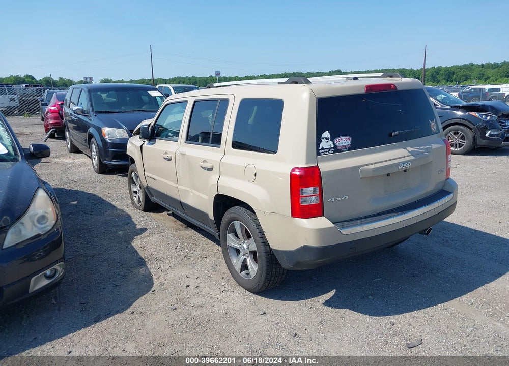 2017 JEEP PATRIOT VIN: 1C4NJRFB1HD179444