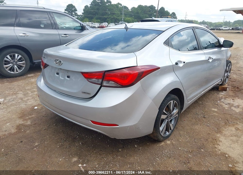 2014 HYUNDAI ELANTRA LIMITED VIN: KMHDH4AEXEU150611