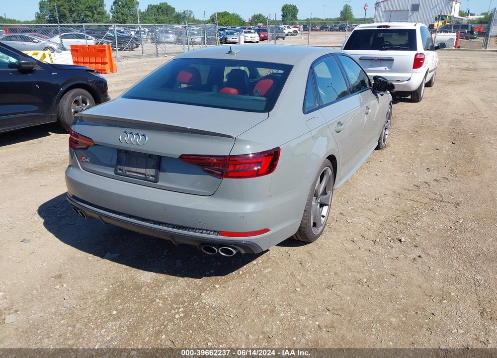 2019 AUDI S4 3.0T PREMIUM VIN: WAUC4AF43KA078932