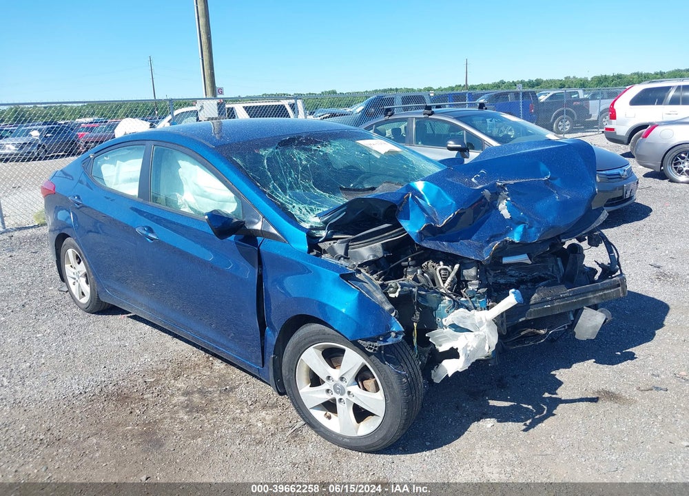 2013 HYUNDAI ELANTRA GLS VIN: KMHDH4AE8DU943274