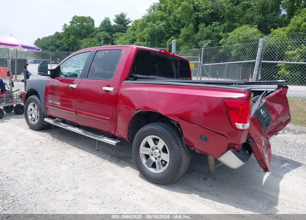 2007 NISSAN TITAN SE VIN: 1N6BA07B67N232190