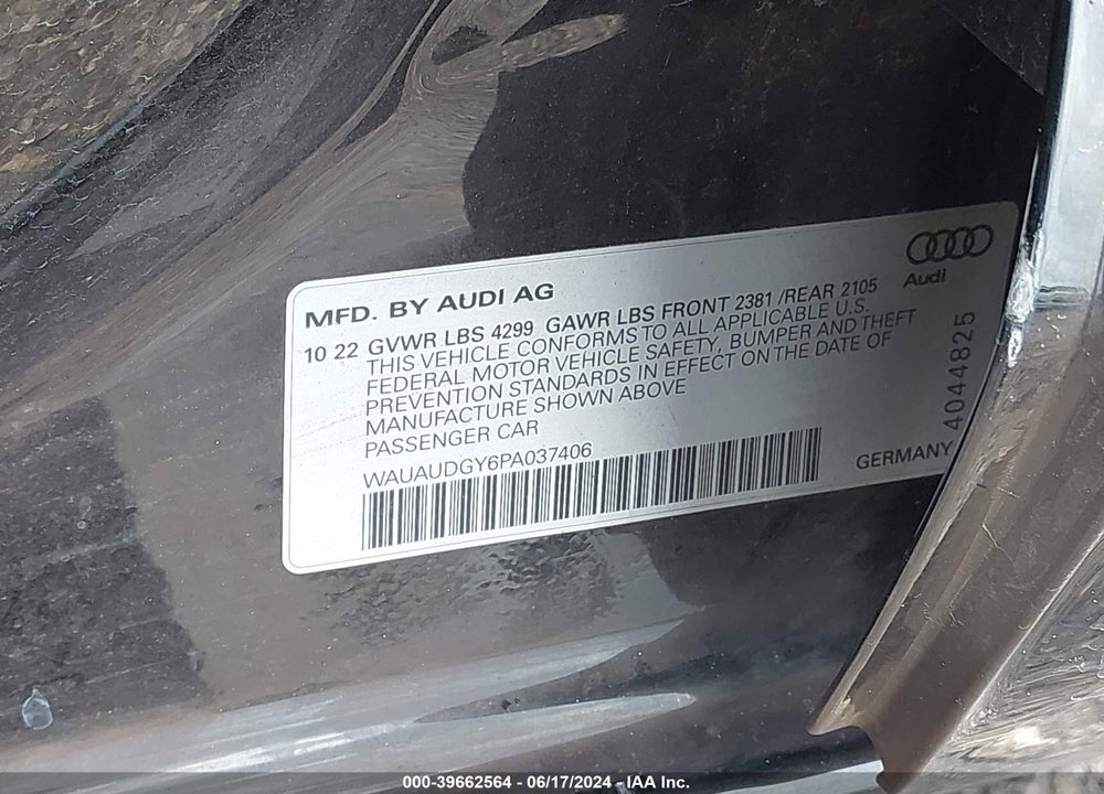 2023 AUDI A3 PREMIUM 40 TFSI FRONT-WHEEL DRIVE S TRONIC VIN: WAUAUDGY6PA037406