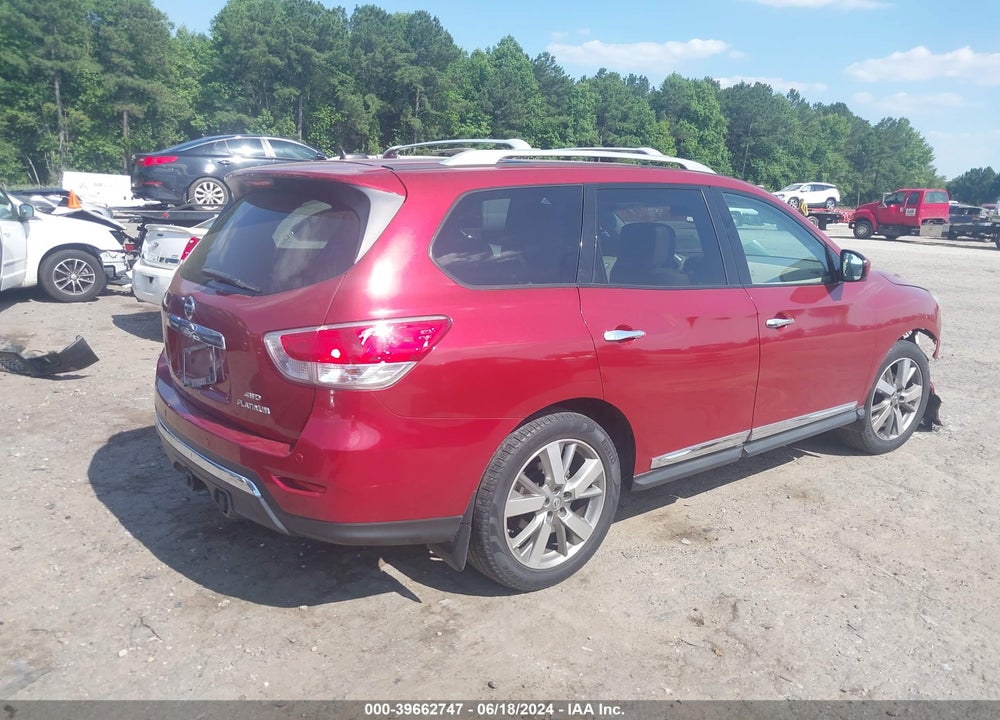 2013 NISSAN PATHFINDER PLATINUM VIN: 5N1AR2MM4DC673604