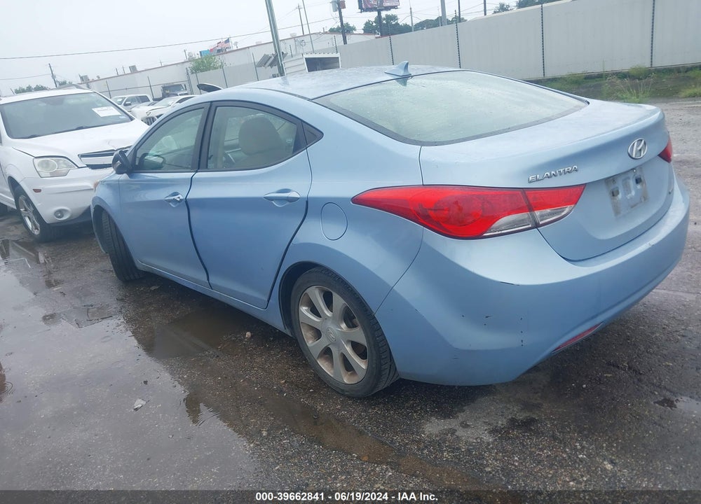 2011 HYUNDAI ELANTRA LIMITED (ULSAN PLANT) VIN: KMHDH4AE1BU091704