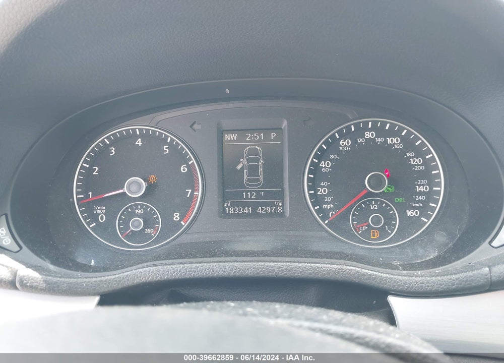 2013 VOLKSWAGEN PASSAT 2.5L SE VIN: 1VWBH7A34DC118153