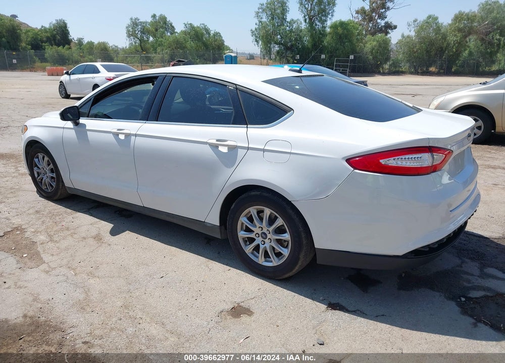 2016 FORD FUSION S VIN: 3FA6P0G74GR147429
