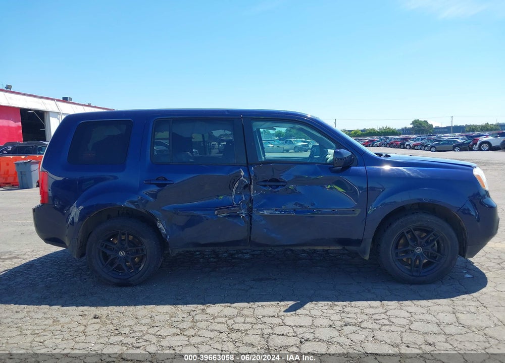 2014 HONDA PILOT EX-L VIN: 5FNYF4H55EB042309